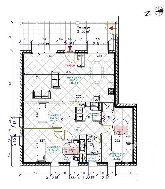 Afficher la photo en grand Appartement F4 à vendre - 5 pièces - 94.29 m2 - BELLEVILLE - 69 - RHONE-ALPES - Century 21 Coquillat Immobilier