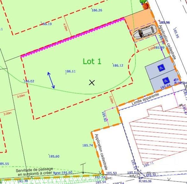 Afficher la photo en grand terrain à vendre - 540.0 m2 - ROMANECHE THORINS - 71 - BOURGOGNE - Century 21 Coquillat Immobilier